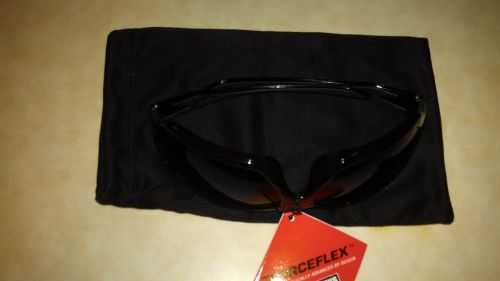 Crews Forceflex Blue Mirror Lens Safety Glasses Sunglasses Z87 FF128B