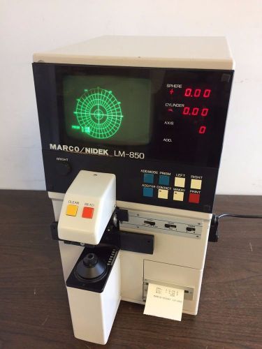 Nidek/Marco Auto Lensometer, Auto Lensmeter, model LM-850. GREAT FOR ANY OFFICE.