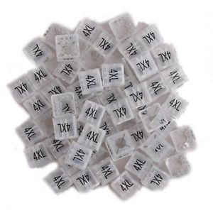 New 20pcs plastic size marker tags square hanger sizer garment markers &#034;4xl&#034; for sale