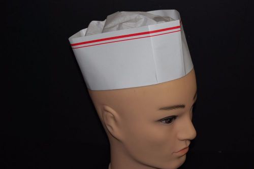 Lot Of 100 paper Disposable Chef Cooking Hats Free Shipping