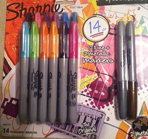 Special Edition 14ct. Sharpie Permanent Markers, Fine Point, 12 Various Colors