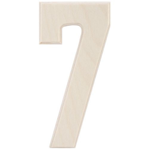 &#034;Baltic Birch University Font Letters &amp; Numbers 5.25&#034;&#034;-7, Set Of 6&#034;