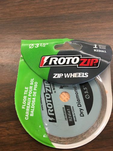 Roto Zip Zip Wheels 3 1/2&#034; Floor Tile Dry Diamond Cut-Off Wheel #RZDIA1