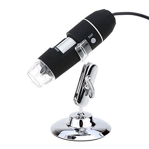 JINGOU Portable USB Digital Microscope 20x-800x Magnification 8-LED Mini