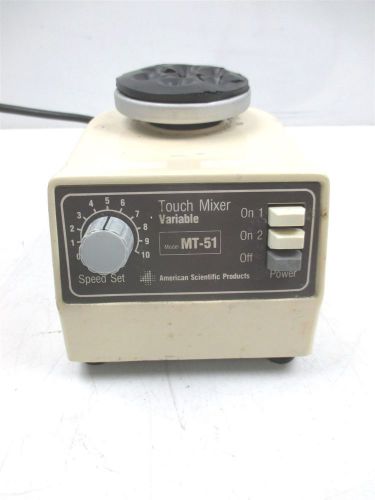 American Scientific Products MT-51 Touch Mixer Variable Speed Quality Lab Unit