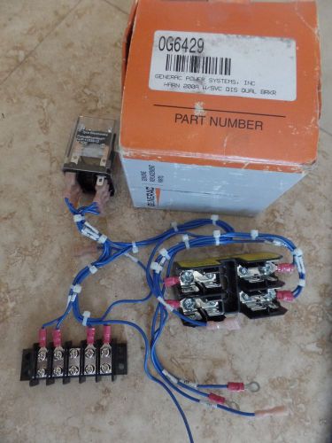 Generac Older Automatic Transfer Switch,Relay,Fuse Holder,Terminal Strip,Wiring