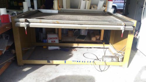 Screen printing screen exposure unit and vacuum table package for sale
