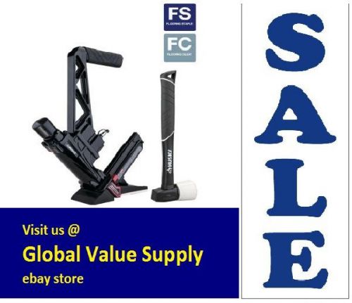 Husky flooring nailer/stapler pneumatic 16-gauge hardwood mallet air nail tool for sale