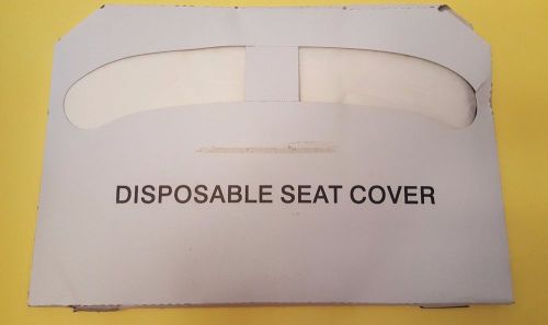 Tough Guy 2VEX6A 1/2 Fold Disposable White Toilet Seat Cover 1 Case 20 TO A CASE