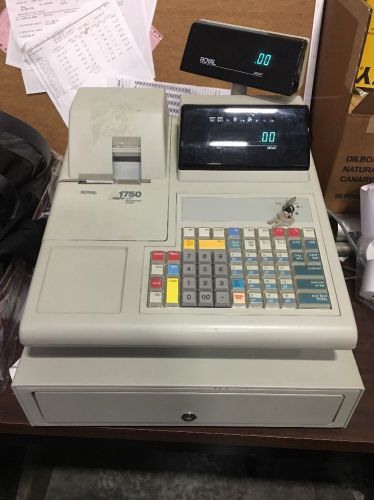 Royal alpha 1750 cash register pos cash management system with keys for sale