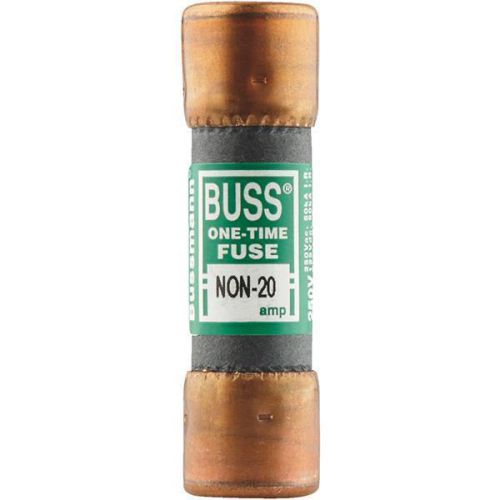 Bussmann non-20 20-amp 250v one-time cartridge fuse for sale