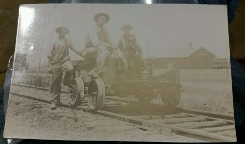 RPPC  Hit miss IHC upright famous air cooled railroad speeder vintage engine