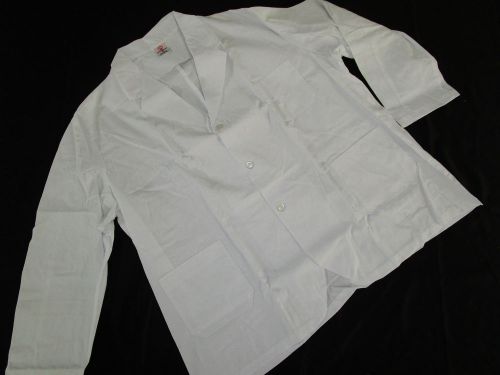 Artex Apparel White Chef Short Jacket Front Buttons Sz 3XL # 1110