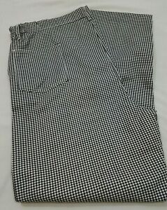 PST Chef Pants Black/White Checkered Pattern with defect 46 X 31