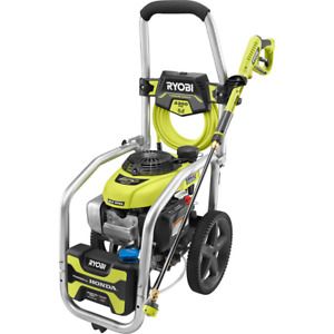 RYOBI Gas Pressure Washer 3300 PSI 2.3 GPM Adjustable Nozzle Hose Included