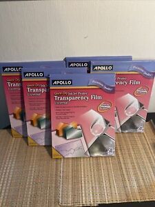 Apollo Color Inkjet QuickDry Trans Film w/Removable Stripe Letter Clear 225 Lot