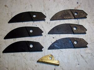 6 NEW SEYNOUR SMITH AND SONS 19T REPLACEMENT BLADES PLUS NEW ANVIL FREE SHIP