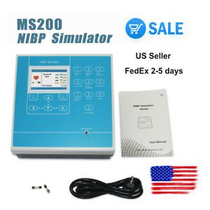 MS200 NIBP Simulator Pulse Rate Blood Pressure Simulation BP Monitor Calibration