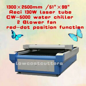 1300 * 2500mm/51&#034;99&#034; Reci 130w co2 laser engraving and cutting machine engraver
