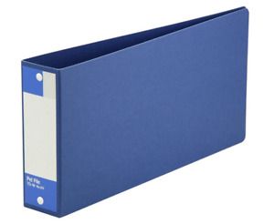 Blue Folder Collects Paper Organize Document Foldable Sorting Book