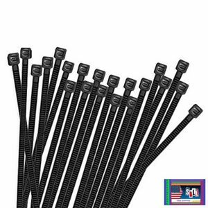 Hmrope 100pcs Cable Zip Ties Heavy Duty 8 Inch, Premium Plastic Wire Ties with 5