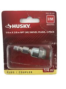 Husky 1/4”x3/8” NPT Swivel Plug Coupler IM Industrial 1003 181 436 - Fast SHIP
