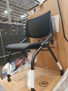 New HON Motivate Knit Mesh Back Nesting Stacking Chair Black HMN2