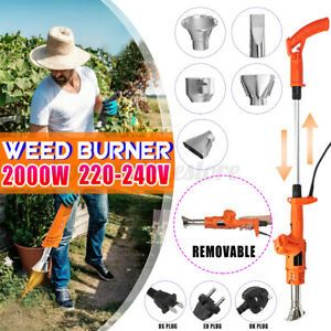 Electric Weed Burner Killer Remover Hot 2000W 80°- 650°C No Gas Garden