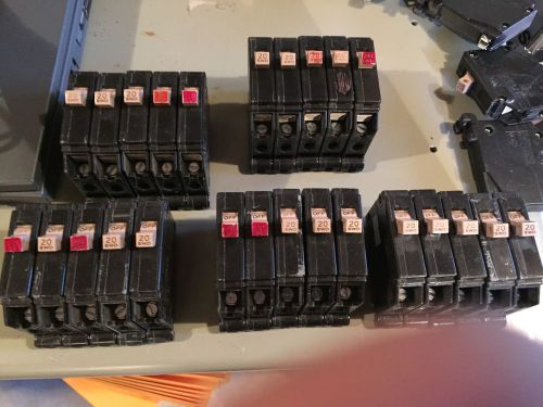 Lot of 7 CUTLER HAMMER CH Circuit Breakers (7)CH120 NEW STYLE