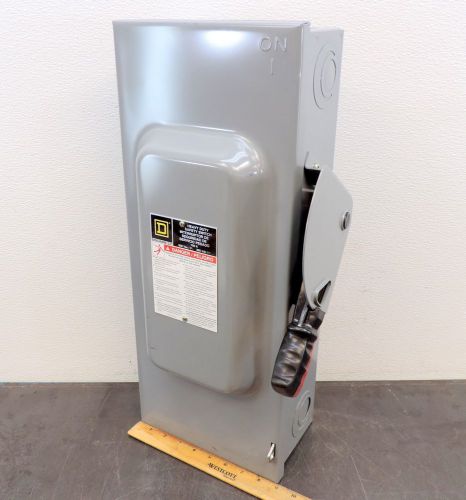 Square d electric h-363 heavy duty safety switch disconnect 100 amp 600 volt ac for sale