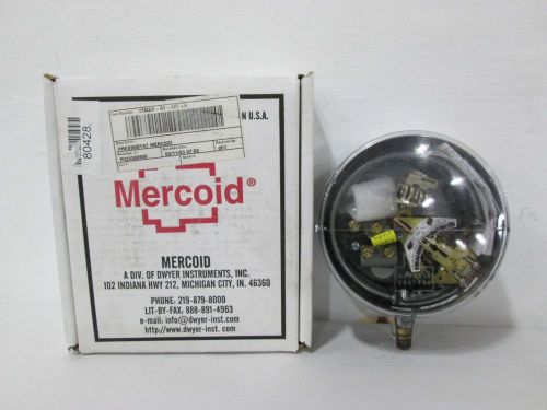 NEW MERCOID DA-31-127-4 1/4IN NPT 1-35PSI PRESSURE SWITCH 120/240V-AC/DC D289776