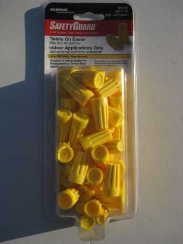 New King Innovation SafetyGuard # 65440 Electrical Wire Nuts #18-#12 AWG QTY 50
