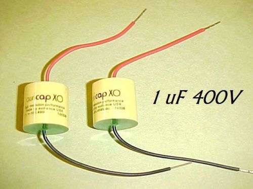 1uf at 400v audience auricap xo metalized polypropylene film capacitors: qty=6 for sale