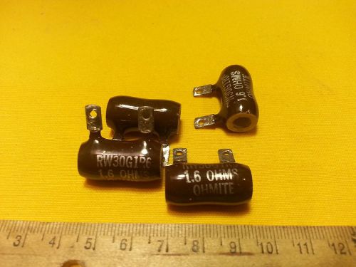 4 Ohmite Resistors Ceramic Power Resistors WireWound 1.6 OHM 8 Watt  RW30G1R6
