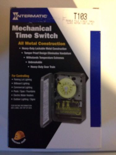 Intermatic T103 120-Volt DPST 24 Hour Mechanical Time Switch Brand New!