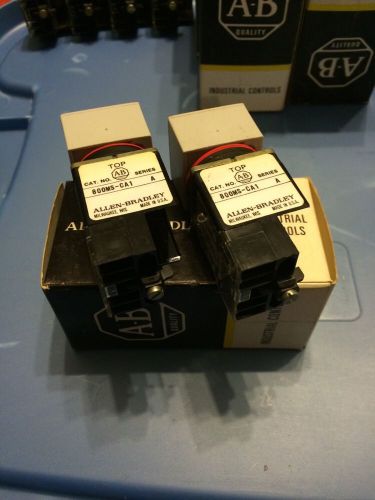 Allen Bradley New Old Stock Push Button 800MS-CA1 Series A 2 Buttons