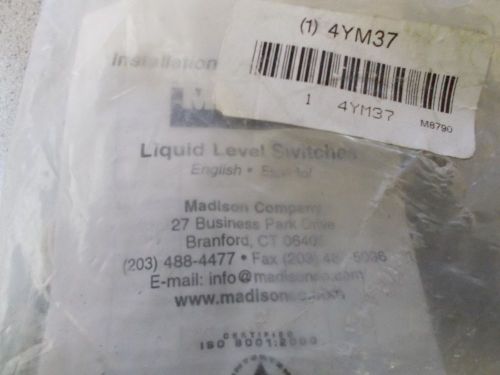 Madison liquid level switches 4ym37 m8790 white side-mounted for sale