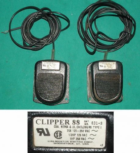 LOT OF 2 USED LINEMASTER CLIPPER 88 FOOT SWITCHES #831-S