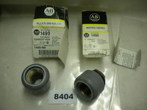 (8404) Lot of 2 Allen Bradley Conduit Hub 1490-N9