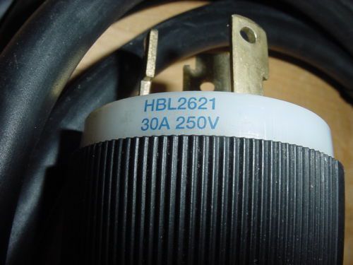 12/3 SJEW SO Cord Set 14 ft  300 V Wire Cord w/ Hubbell HBL2621 30A Male Plug