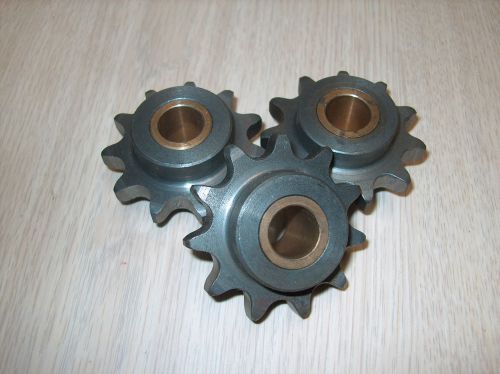 Lot of 3 sprockets 16mm brass bushing 11 teeth *new* for sale
