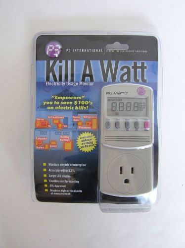 NEW IN SEALED PACKAGE P3 INTERNATIONAL KILL A WATT ENERGY USAGE MONITOR SAVE $$$