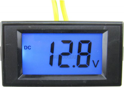 7.5-30V 2 wire LCD digital DC voltmeter car volt panel meter voltage monitors