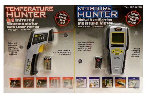 Mannix Moisture Meter and Temperature Hunter 2 Pack Shipped Out Of Box