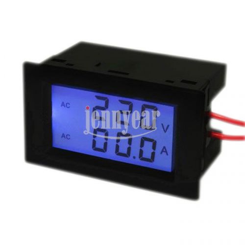 AC 100-300V/100A VA Digital Amperemeters Volt Ampere Meter Current Voltage Sense