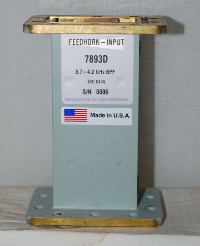 7893D C-Band Interference Filter MICROWAVE FILTER COMPANY!