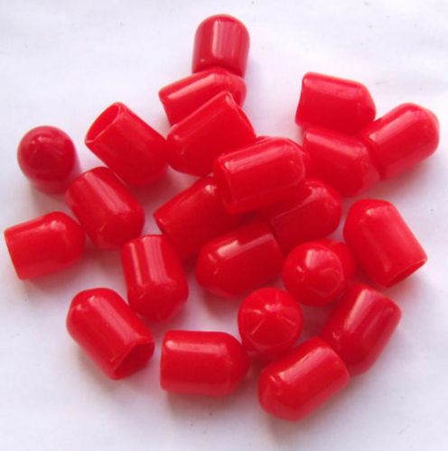 200PCS SMA Plastic Protection covers Dust cap Red for RF SMA female connector