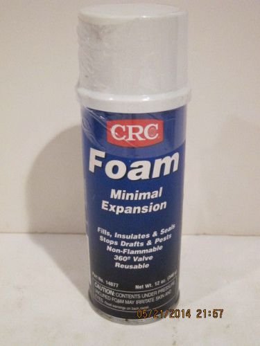 CRC Minimal Expansion Foam Sealant 12 oz Can- Off-White/Yellow-FREE SHIP-NEW CAN
