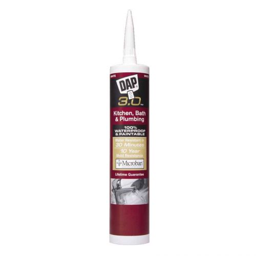 12-Pack DAP 3.0 Advanced Kitchen/Bath White Adhesive Caulk