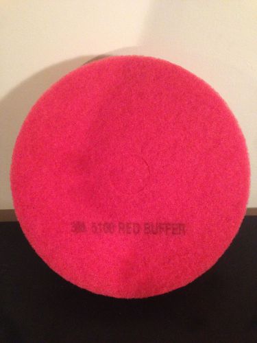 3m red stripper pad 5100, 20 inch floor care pad (case of 5) - brand new for sale
